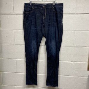 Buckle Black Fit 76 Skinny Blue Jeans Size 36x34 Women’s Measures 39x35